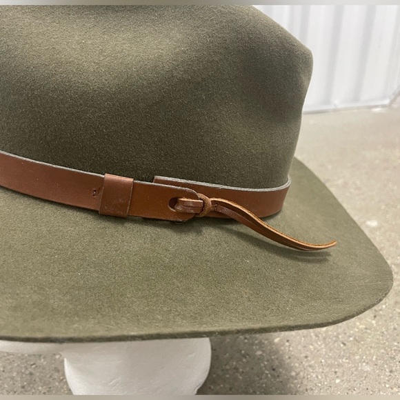 Olive Green VINTAGE STETSON MALLORY HAT - Picture 6 of 16